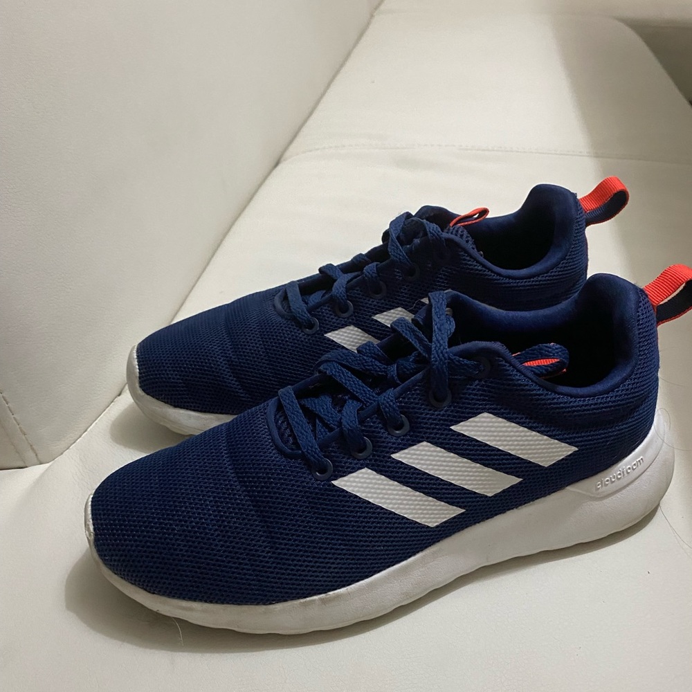 Navy and orange adidas youth size 4
